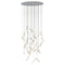 A-Tube Nano Duo Multi-Light Round Chandelier  option Matte Champagne / 36 Lights
