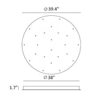 A-Tube Nano Duo Multi-Light Round Chandelier