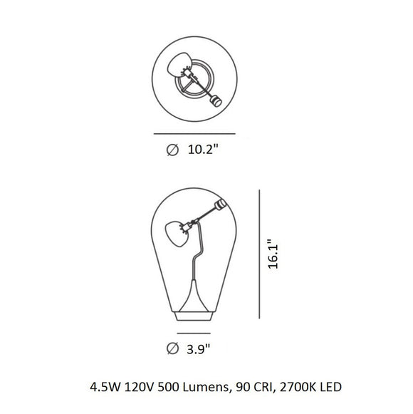 Blow Table Lamp