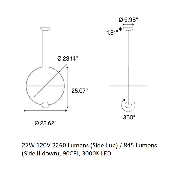 Elara LED Pendant Light
