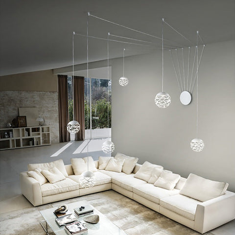 Kelly Cluster Sphere Multipoint Pendant Light