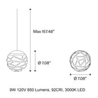 Kelly Cluster Sphere Multi-Light Pendant Light