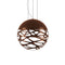 Kelly Sphere Pendant Light  option Coppery Bronze