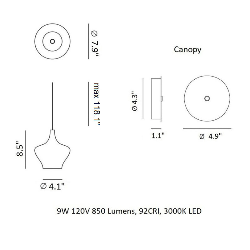 Nostalgia Medium Pendant Light