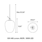 Oblo LED Pendant Light
