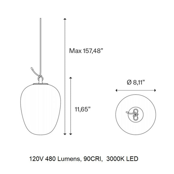 Oblo LED Pendant Light