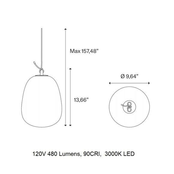 Oblo LED Pendant Light