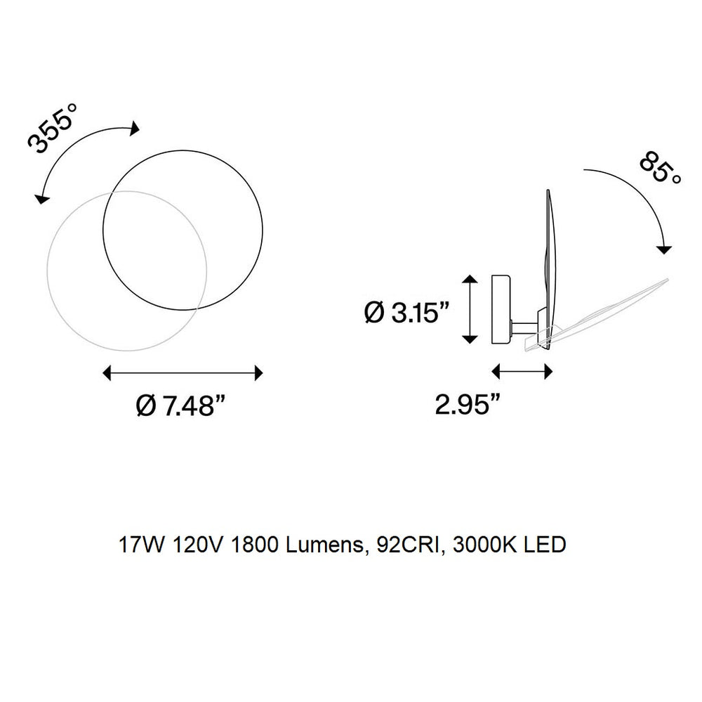 Puzzle Round Wall / Ceiling Light