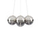 Random Cloud Large Multi Light LED Pendant Light  option Chrome