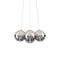 Random Cloud Small Multi Light LED Pendant Light  option Chrome