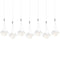 Random 7-Light Linear Pendant Light  option Crystal