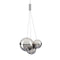 Random Multi-Light Round Pendant Light  option Chrome