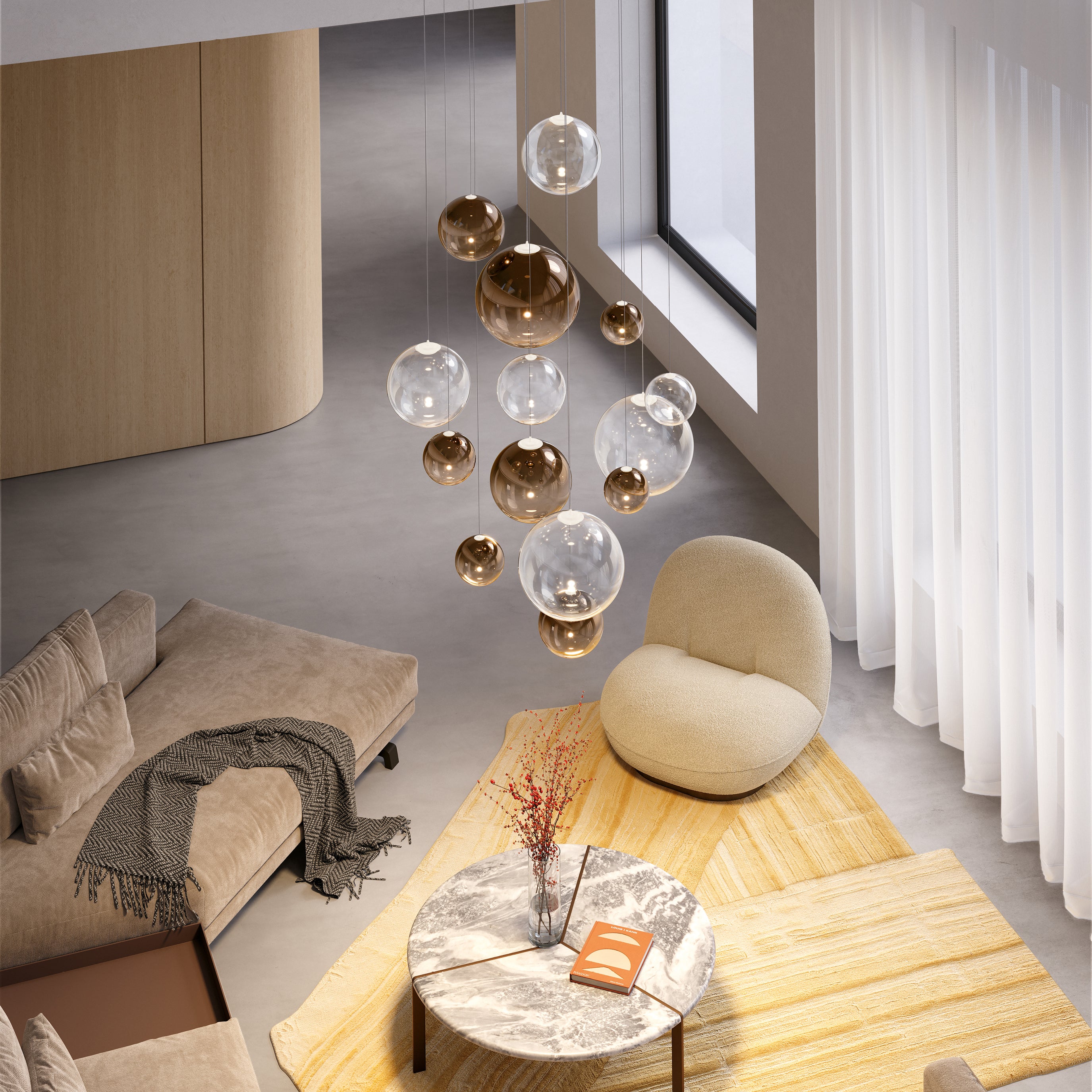 Lodes Random Solo 10 LED Pendant Light - 2Modern