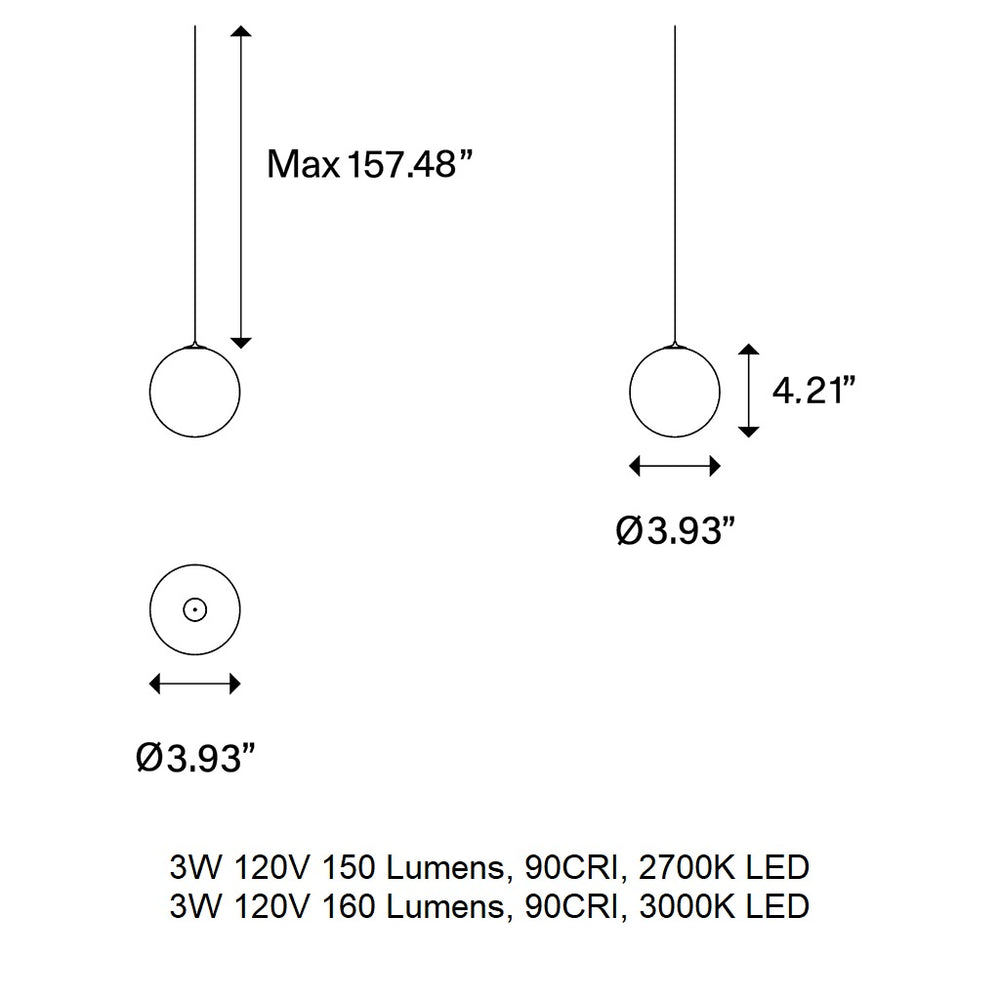 Random Solo 10 LED Pendant Light