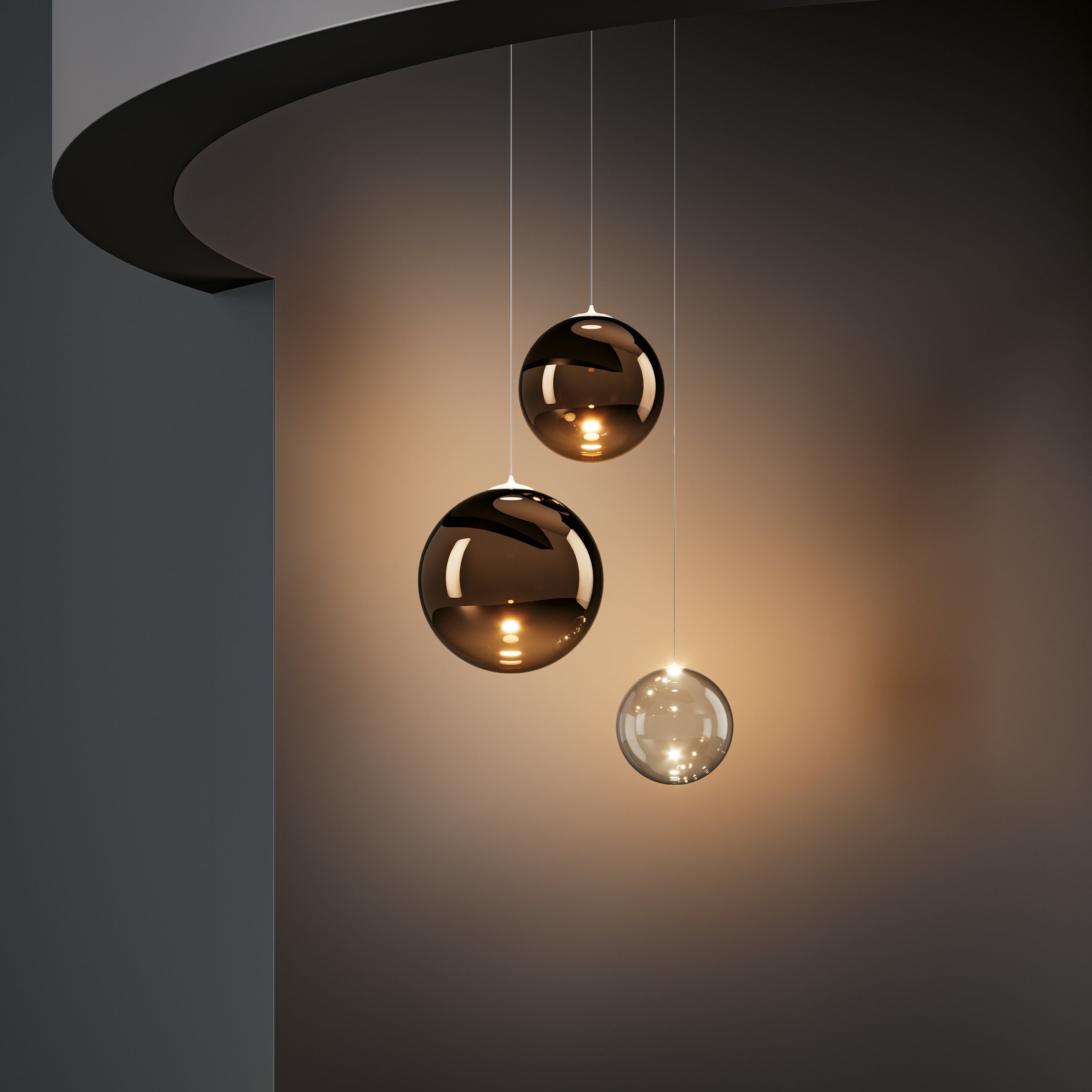 Lodes Random Solo 10 LED Pendant Light - 2Modern
