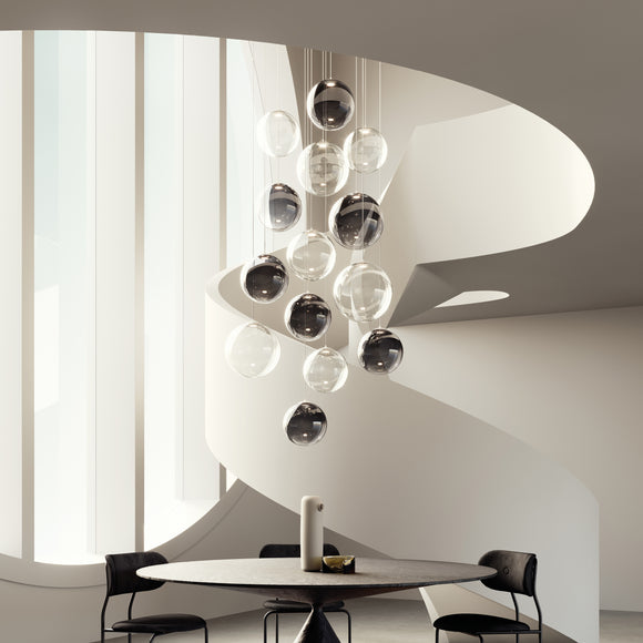 Random Solo Multi-Light Round Chandelier