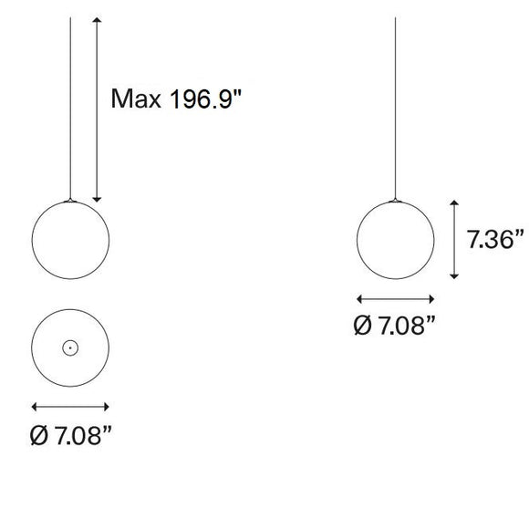 Random Solo Multi-Light Round Chandelier