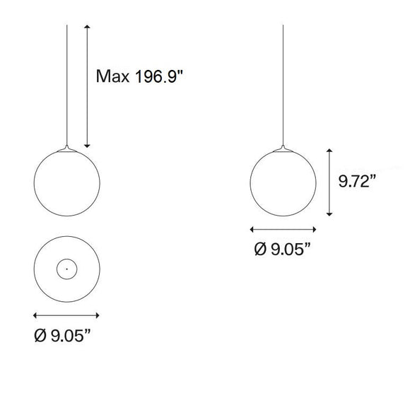 Random Solo Multi-Light Round Chandelier