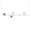 Random Stick LED Suspension Light  option Chrome/Frosted White/Clear / Matte White / Long: 59 in width