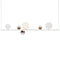 Random Stick LED Suspension Light  option Clear/Glossy Bronze/Frosted White/Gold / Matte White / Long: 59 in width