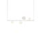 Random Stick LED Suspension Light  option Frosted White/Clear / Matte White / Short: 39.4 in width