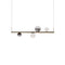 Random Stick LED Suspension Light  option Glossy Smoke/Clear/Chrome / Glossy Gold / Short: 39.4 in width