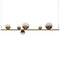 Random Stick LED Suspension Light  option Gold/Glossy Bronze / Glossy Gold / Long: 59 in width
