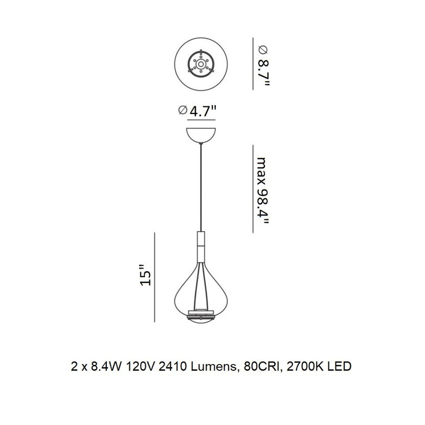 Sky Fall Pendant Light