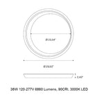 Tidal LED Flush Mount