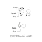 Volum Mirror Wall Sconce