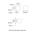 Volum Mirror Wall Sconce