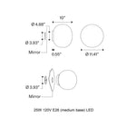 Volum Mirror Wall Sconce