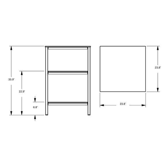 A La Carte Square Closed Modular Storage