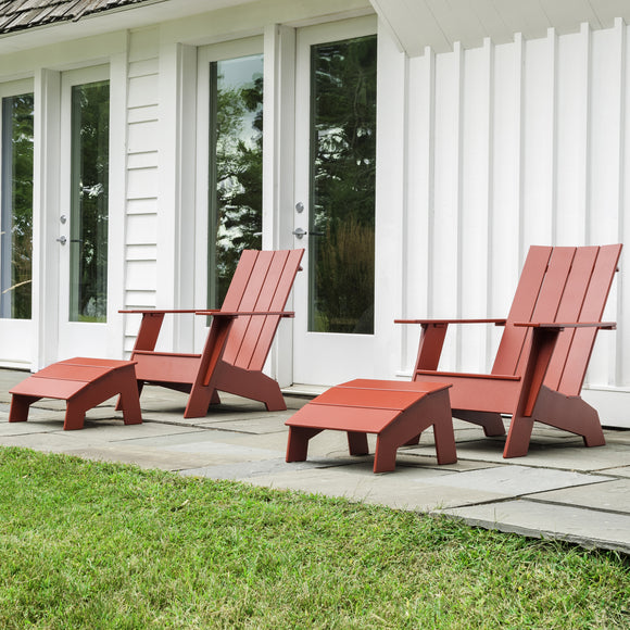 Adirondack Outdoor Chair with Ottoman Bundle