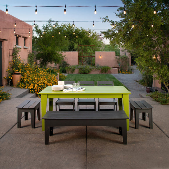 Alfresco Outdoor Dining Table with Umbrella Hole