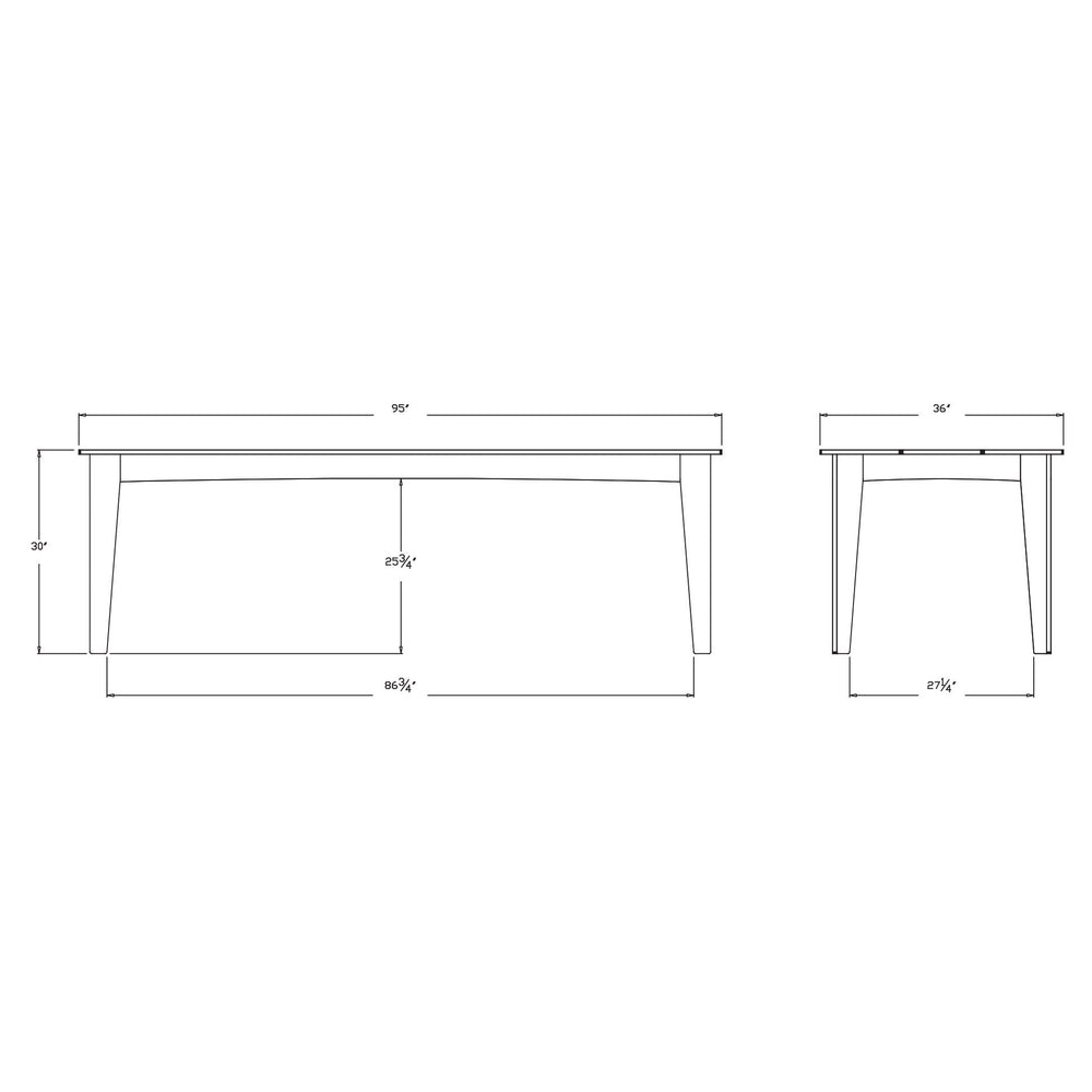 Alfresco Outdoor Dining Table with Umbrella Hole