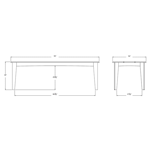 Alfresco Outdoor Dining Table with Umbrella Hole