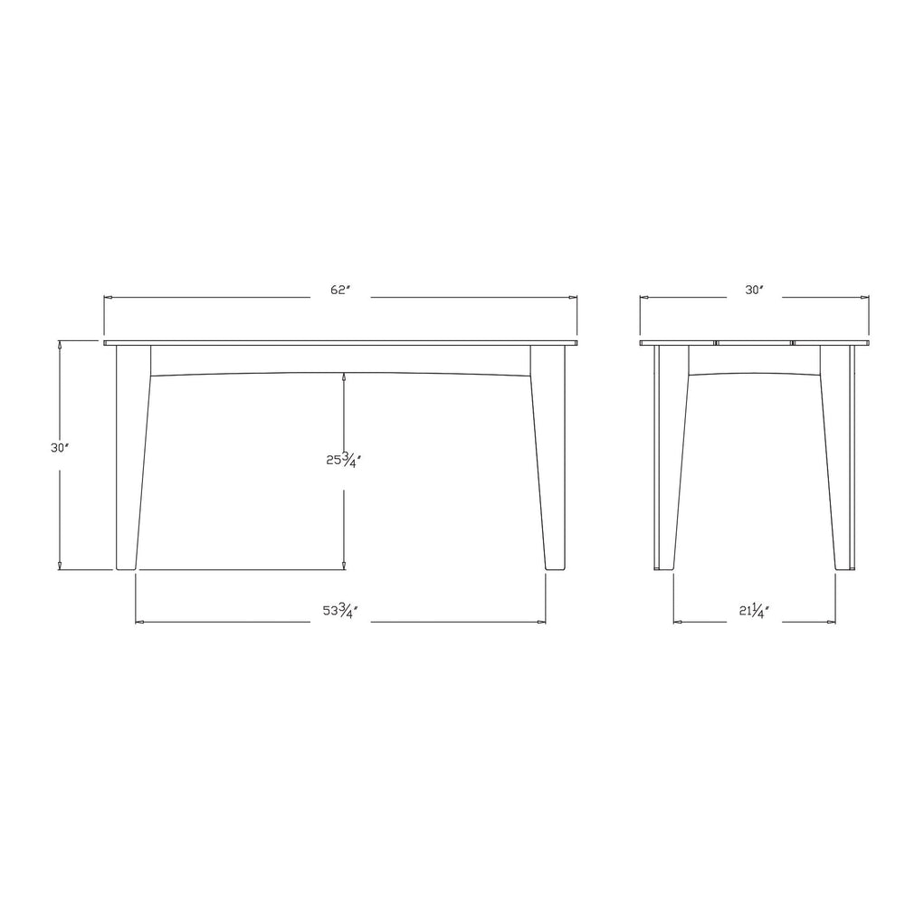 Alfresco Table 62 and Cricket Outdoor Dining Set