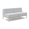 Aurora Outdoor Armless Sofa  option Cast Silver