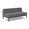 Aurora Outdoor Armless Sofa  option Charcoal Grey