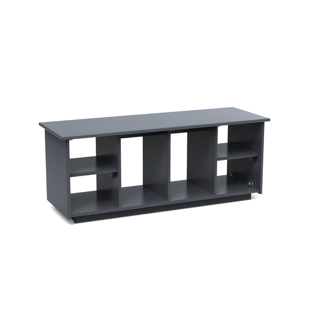 Cubby Boot Holes Outdoor Bench with Cushion Bundle