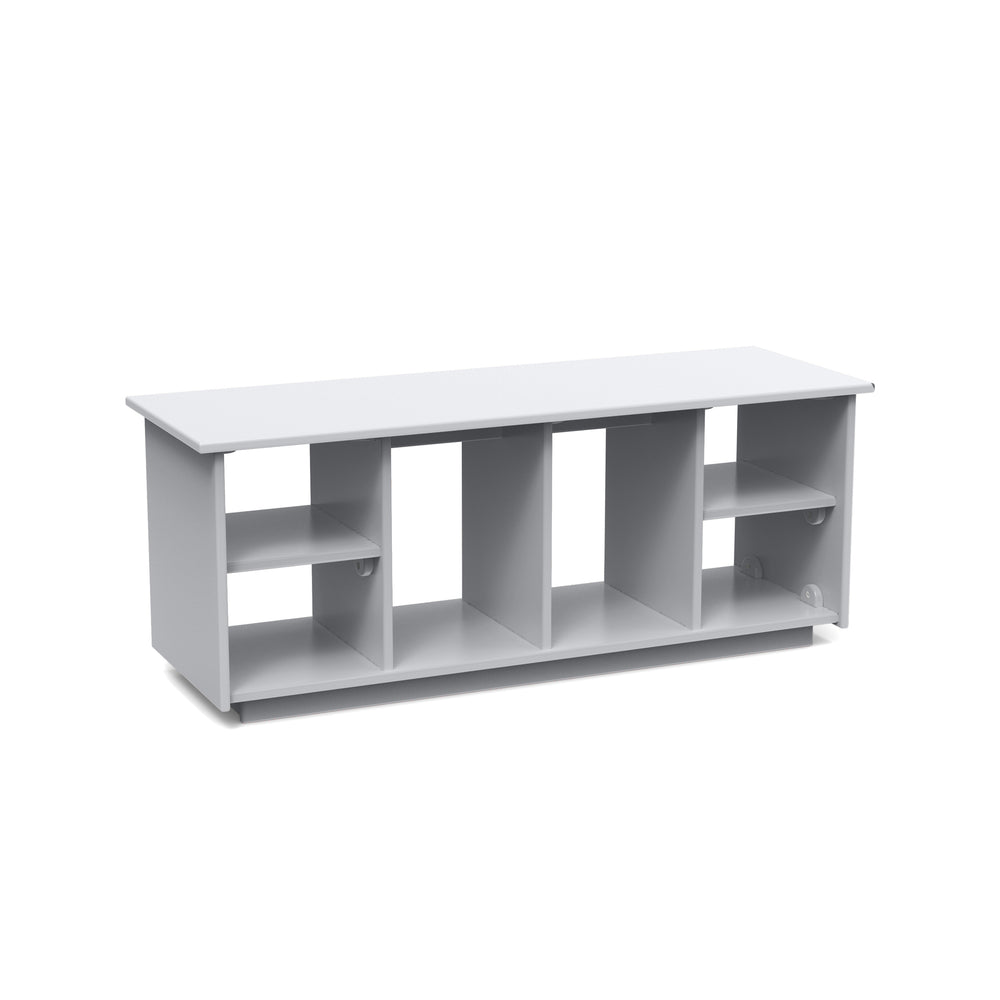 Cubby Boot Holes Outdoor Bench with Cushion Bundle