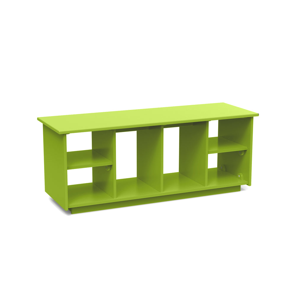 Cubby Boot Holes Outdoor Bench with Cushion Bundle