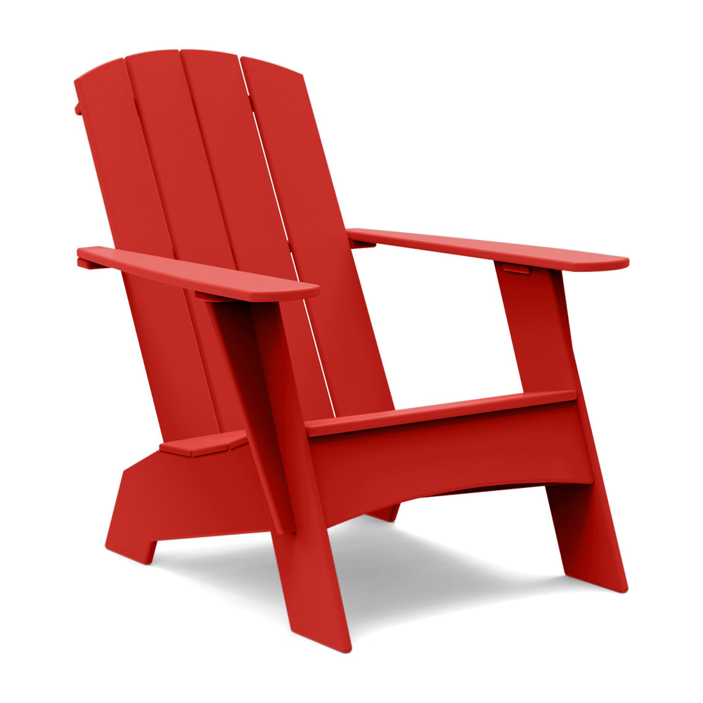 Curved Adirondack Outdoor Chair and Ottoman Bundle