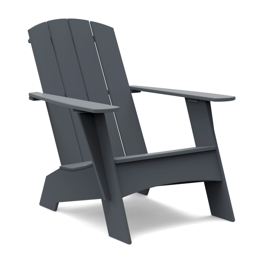 Curved Adirondack Outdoor Chair and Ottoman Bundle