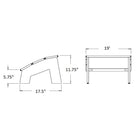 Curved Adirondack Chair and Ottoman Bundle