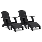 Curved Adirondack Chair and Ottoman Bundle