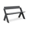 Here and There Bench  option Charcoal Grey