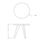 Lago Lounge Chair and Satellite End Table Bundle