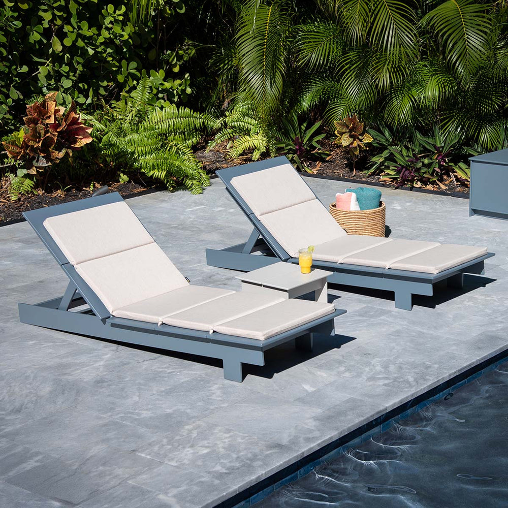 Lollygagger Outdoor Chaises with Cushions Bundle